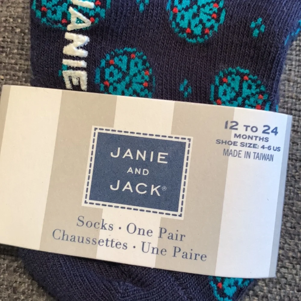 Janie and Jack Baby Girl Bundle 3 Pair of Socks